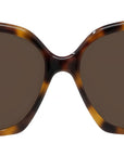 Slim Tortoise Geometric Sunglasses