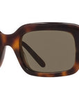 Slim Tortoise Rectangular Sunglasses