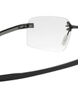 Flex Black Geometric Eyeglasses