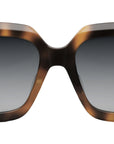 CELINE 3 Dots Classic Havana Square Sunglasses