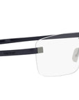 Flex Silver Rectangular Eyeglasses
