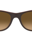 New Wayfarer RB2132 6608M2 matte brown on transparent bro