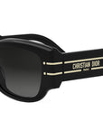 DiorSignature 13I Shiny Black Geometric Sunglasses