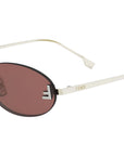 Fendi First Light Gold Oval Sunglasses