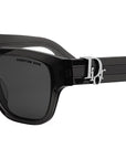 Dior Oblique 1I Shiny Black Squared Sunglasses