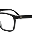 Fendi Fine Black Geometric Eyeglasses