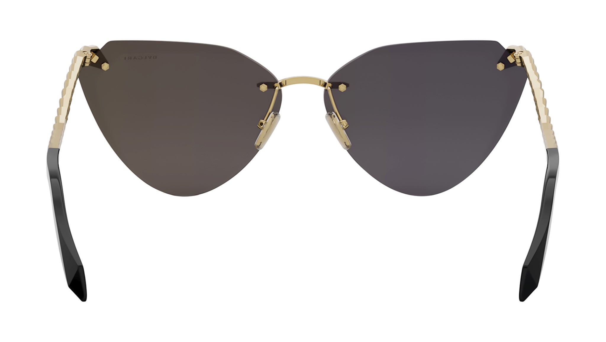 Bulgari - Serpenti - Occhiali Da Sole Serpenti "Back To Scale" Ovale In Metallo Rosa Serpenti Collection Occhiali Da Sole - Foto 6