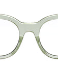 CELINE 3 Dots Green Round Eyeglasses