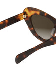 Triomphe Mini HD Havana Cat Eye Sunglasses