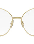 Metal Gold Geometric Eyeglasses