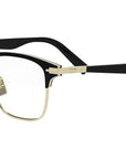 DiorBlackSuitO 24U Shiny Black Browline Eyeglasses