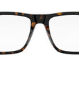 Aluminium Havana Rectangular Eyeglasses