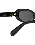 Dior Oblique B1I Black Oval Sunglasses