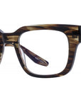 Zander Brown Square Eyeglasses