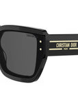 DiorSignature 14I Shiny Black Squared Sunglasses