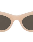 Slim Pink Oval Sunglasses