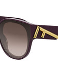 Fendi First Purple Round Sunglasses