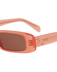 CELINE 3 Dots Orange Rectangular Sunglasses