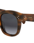 CELINE 3 Dots Brown Square Sunglasses