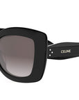 CELINE 3 Dots Black Geometric Sunglasses