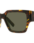 CD SU Havana Geometric Sunglasses