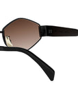 Triomphe Black Geometric Sunglasses
