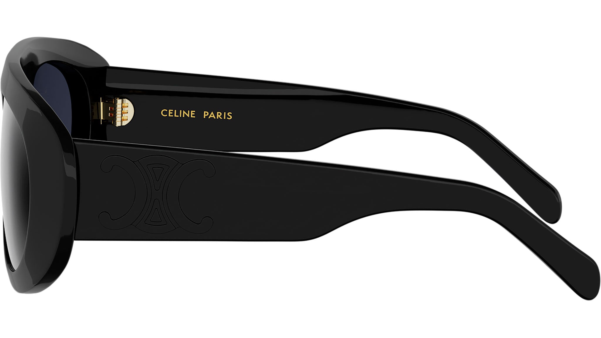 Triomphe Stamp Black Pilot Sunglasses