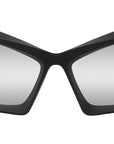 Giv Cut Black Geometric Sunglasses