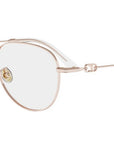 Petit CDO R2U Rose Gold Round Eyeglasses