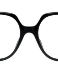 Curvy Black Geometric Eyeglasses