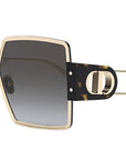 30Montaigne S4U Gold Square Sunglasses