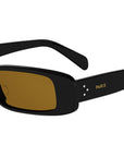 CELINE 3 Dots Black Rectangular Sunglasses
