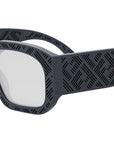 Fendi Shadow Grey Rectangular Sunglasses