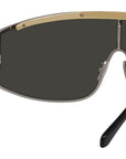 Speed Shield Silver Mask Sunglasses