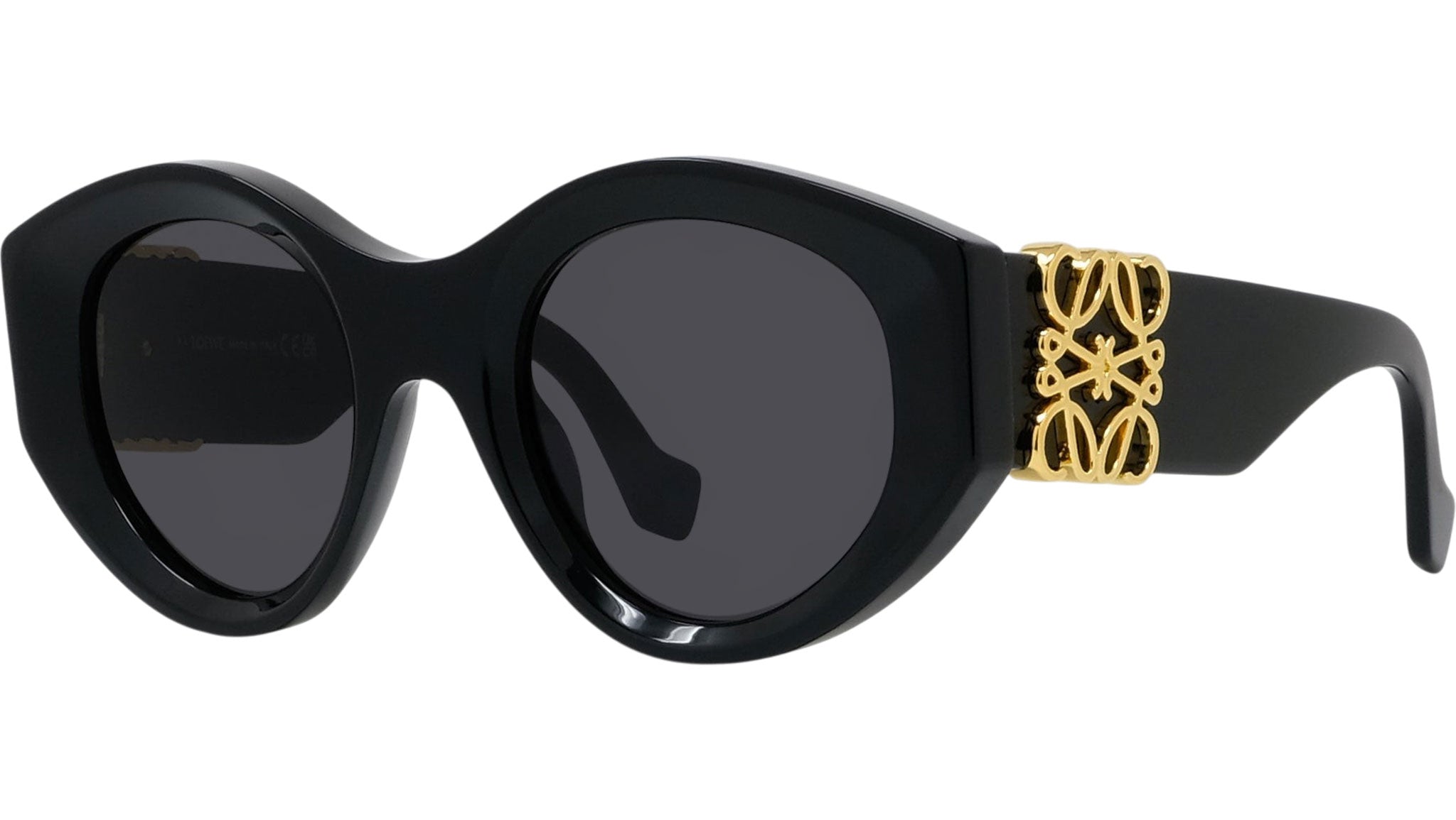 Anagram Black Round Sunglasses