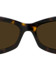 GV Day Dark Havana Geometric Sunglasses