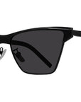 GV Prism Black Square Sunglasses