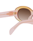 Triomphe Pink Oval Sunglasses