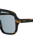 Slim Havana Pilot Sunglasses