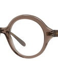 Slim Brown Round Eyeglasses