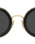 Refined LW40094U 01A Black Round Sunglasses