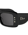 DiorLuckyCharms S1I Black Rectangular Sunglasses