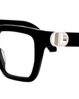 30MontaigneO S1I Black Squared Eyeglasses