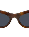Slim Tortoise Oval Sunglasses