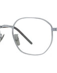Titanium Silver Geometric Eyeglasses