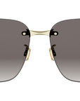 Dior Clover S2U Gold Square Sunglasses