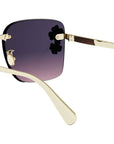 Dior Clover S2U Gold Square Sunglasses