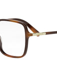 Mini CD O S2I Shiny Havana Geometric Eyeglasses
