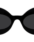 Chunky LW40091I 01A Black Oval Sunglasses