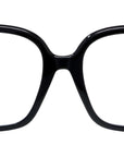 Slim Black Geometric Eyeglasses